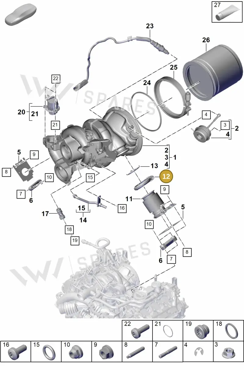 9A725313910 — Porsche Cayenne Hybrid Coupe (2023-) diagram p60202010, position 12