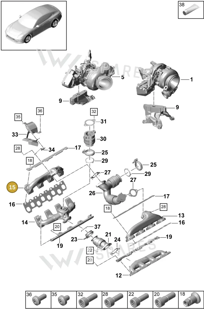 9A725317200 — Porsche Panamera (2016-2020) diagram p49202010, position 15