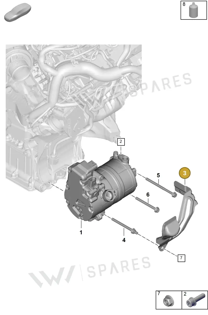 9A726019930 — Porsche Panamera (2023-2025) diagram p62815510, position 3