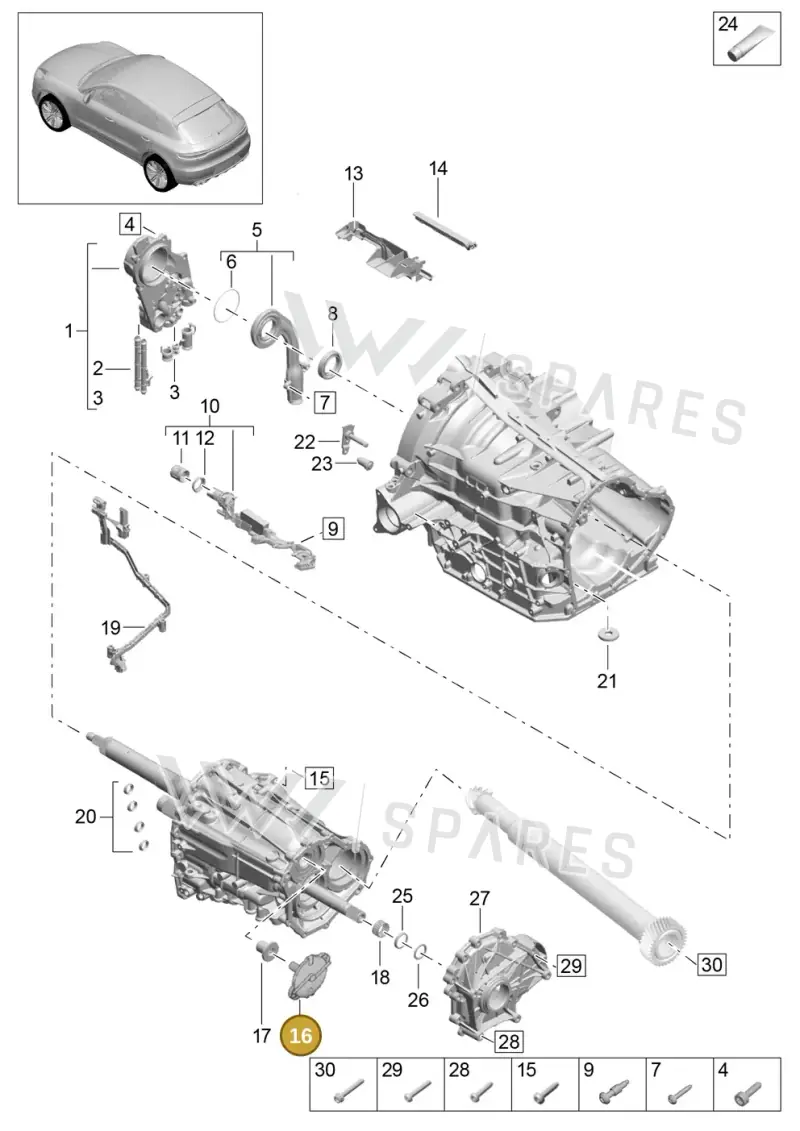 9A730113400 — Porsche Macan (2018-2022) diagram p52302110, position 16