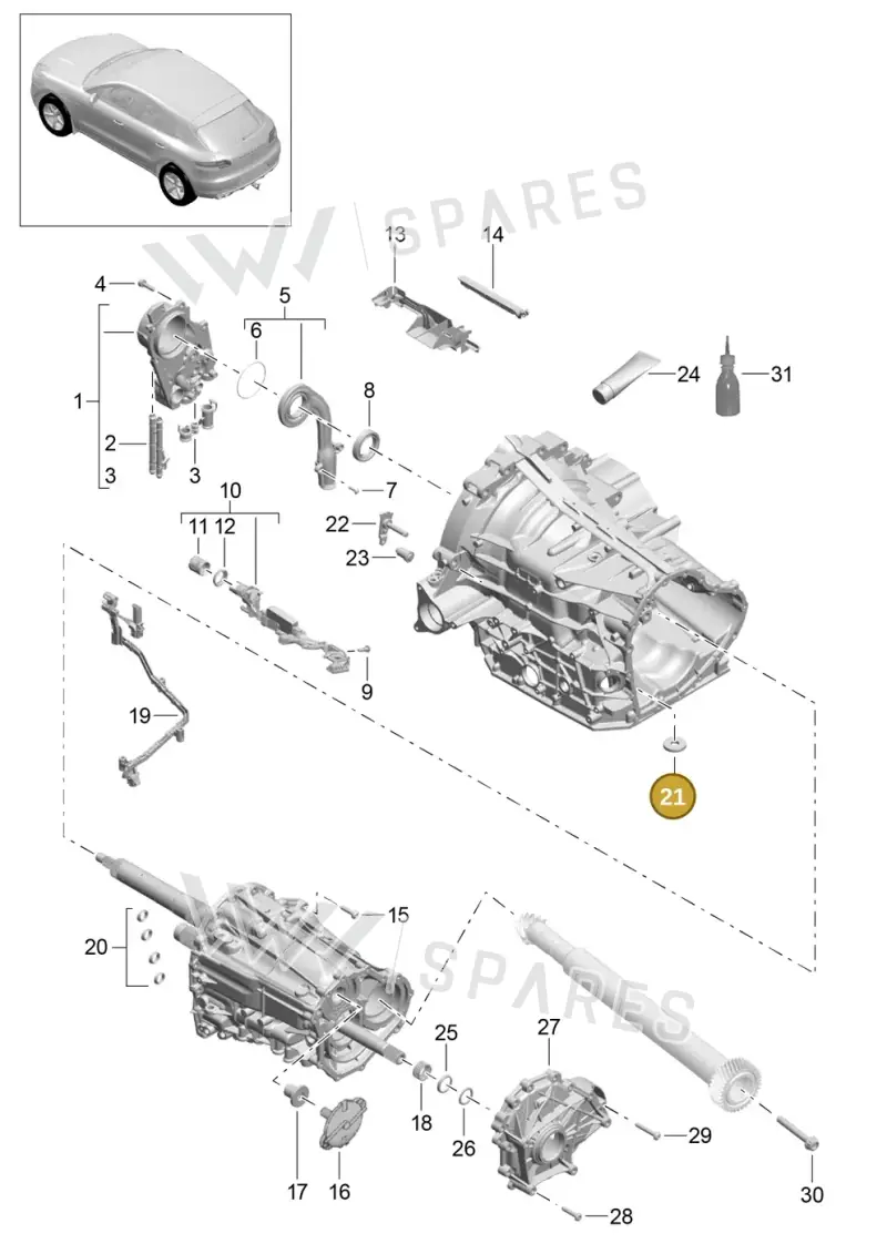 9A730114300 — Porsche Macan GTS (2013-2018) diagram p44340001, position 21