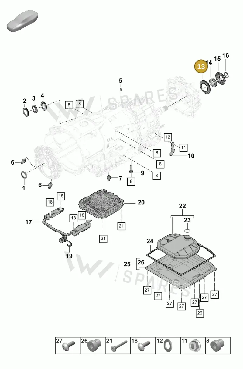 9A730122710 — Porsche Panamera (2023-2025) diagram p58320100, position 13
