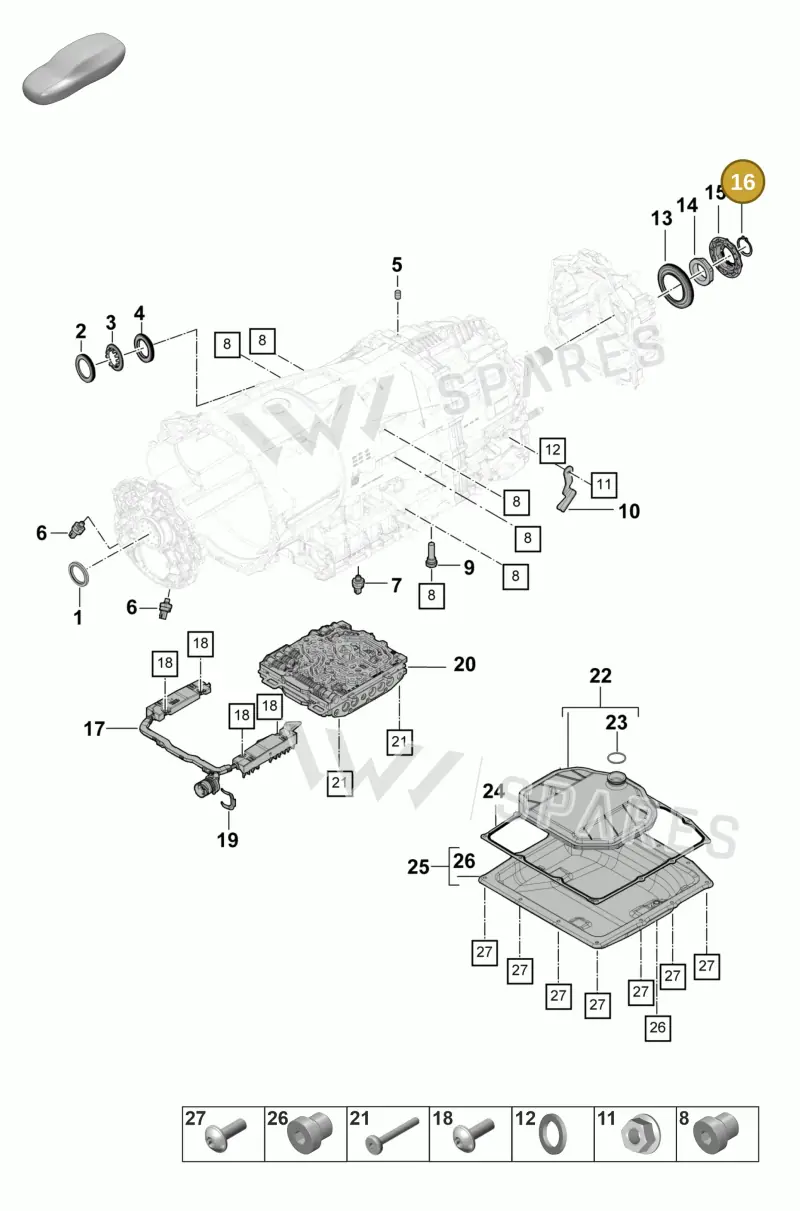 9A730715800 — Porsche Panamera (2023-2025) diagram p58320100, position 16