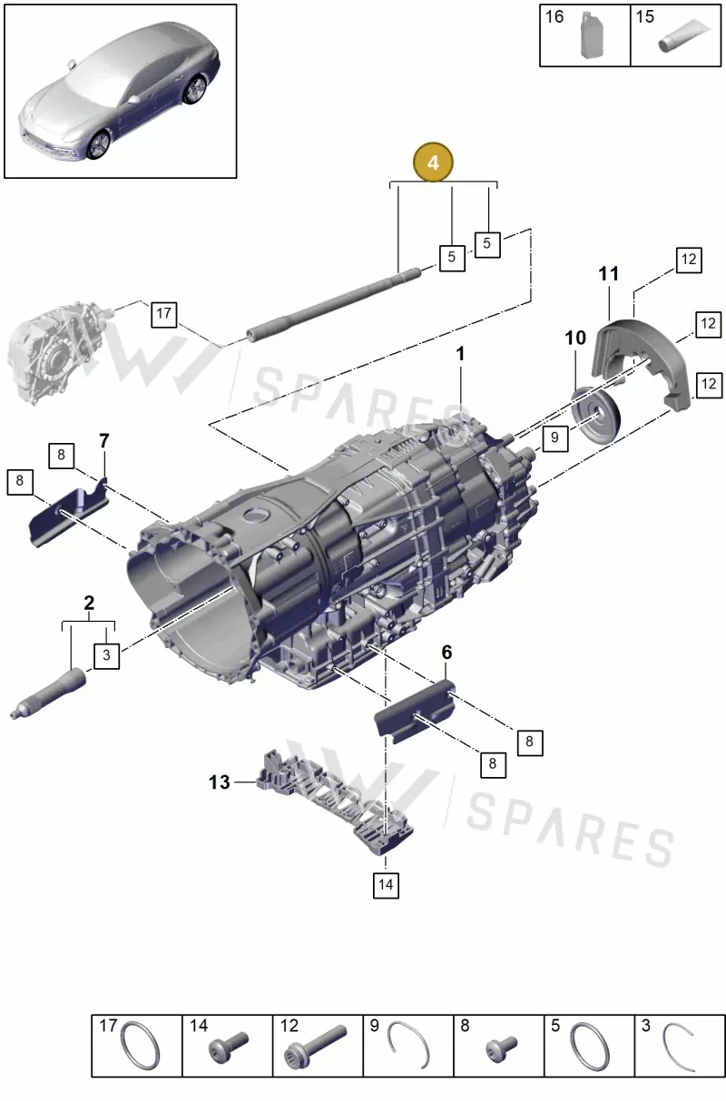 9A730720300 — Porsche Panamera (2016-2020) diagram p49320000, position 4