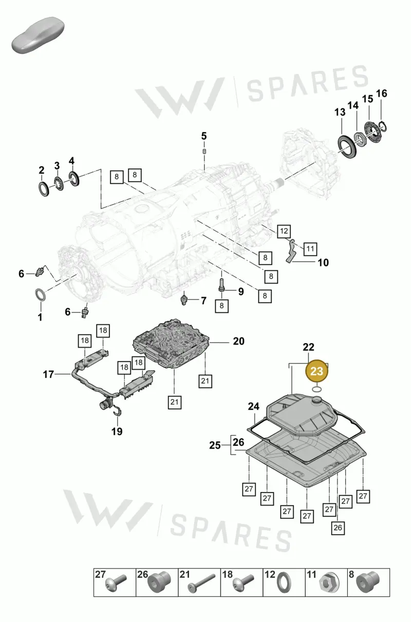 9A731710000 — Porsche Panamera (2023-2025) diagram p58320100, position 23