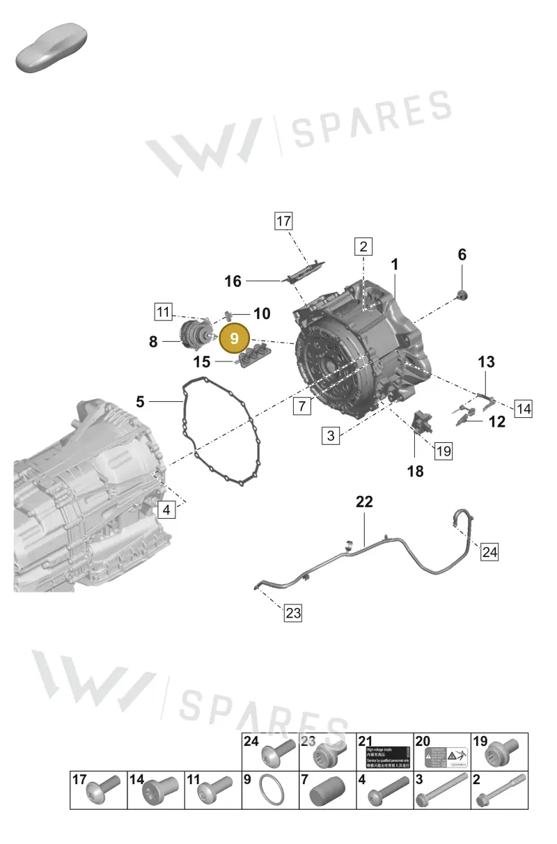 9A7317100 — Porsche Panamera (2020-2023) diagram p58901010, position 9