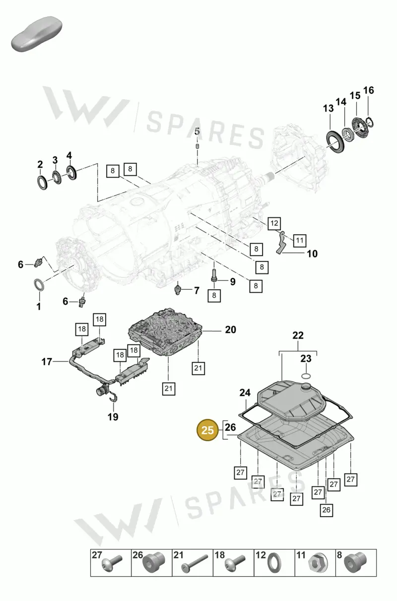 9A731716500 — Porsche Panamera (2023-2025) diagram p58320100, position 25