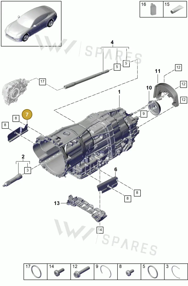 9A732112910 — Porsche Panamera (2016-2020) diagram p49320000, position 7