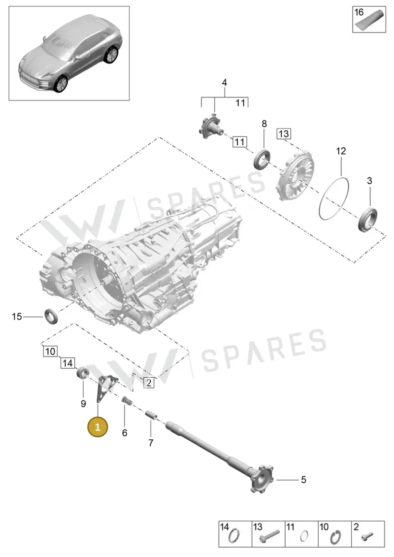 9A740917500 — Porsche Macan (2018-2022) diagram p52000060, position 1
