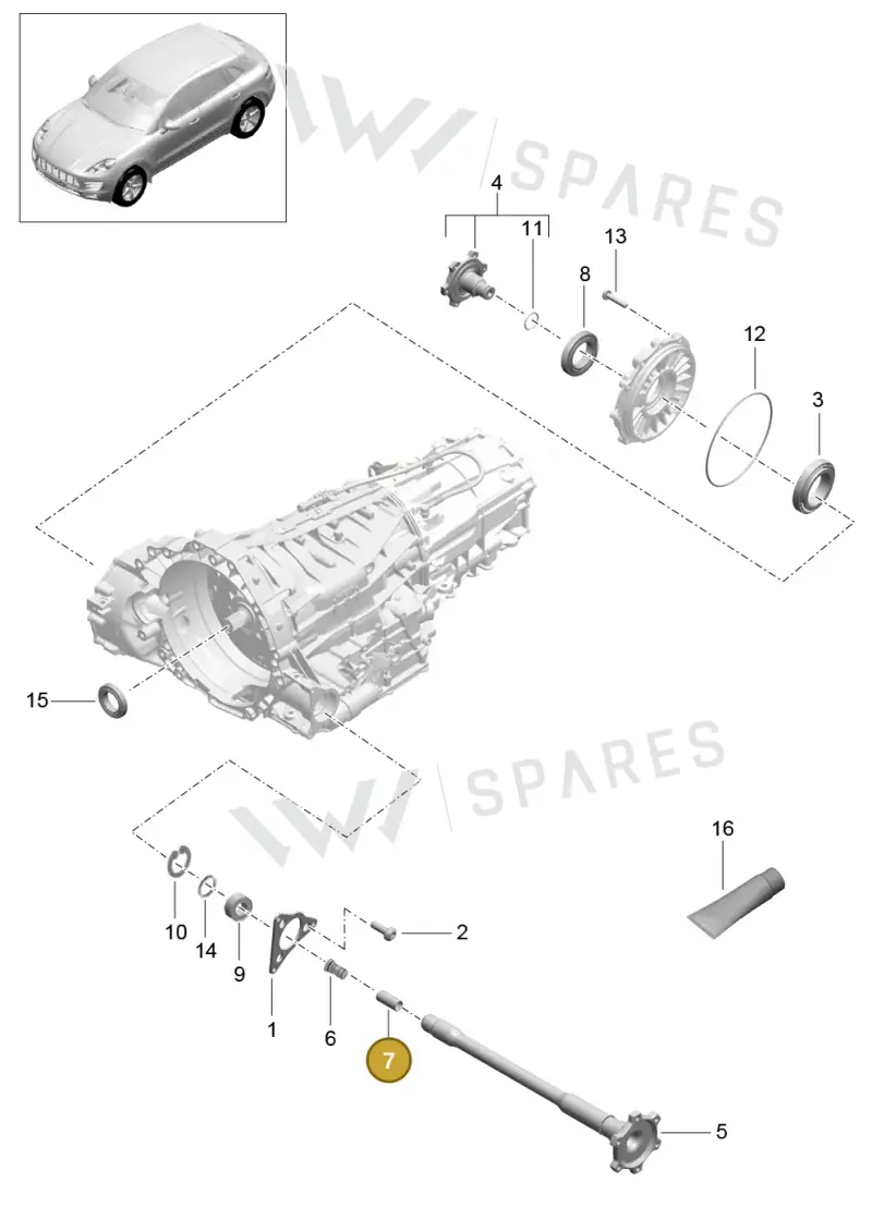 9A740937000 — Porsche Macan (2013-2018) diagram p44320015, position 7