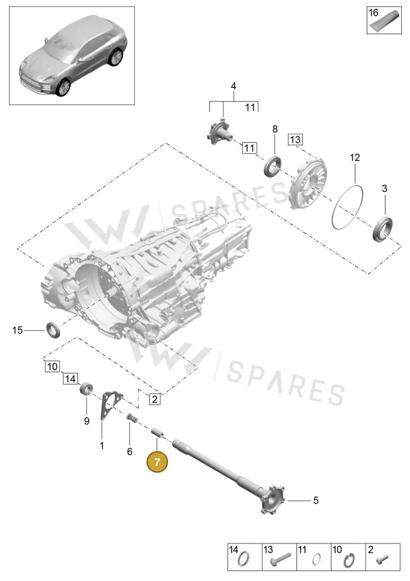 9A740937000 — Porsche Macan (2018-2022) diagram p52000060, position 7