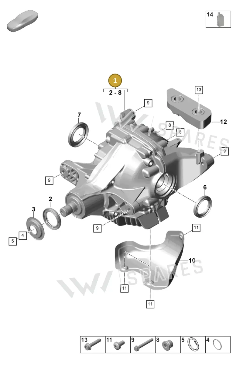 9A7507021D — Porsche Panamera (2020-2023) diagram p58305030, position 1