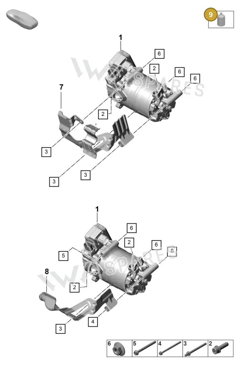 9A757390000 — Porsche Panamera (2020-2023) diagram p58815550, position 9