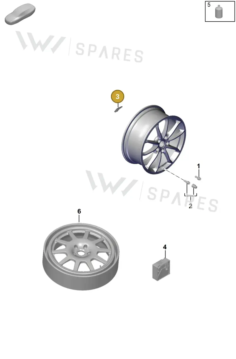 9A760117900 — Porsche Boxster Spyder (2019-2020) diagram p55601030, position 3