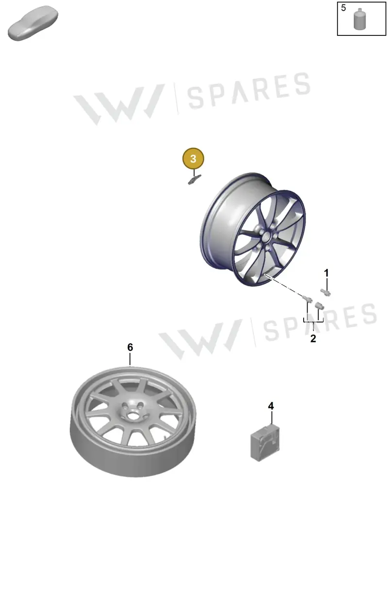 9A760118900 — Porsche Boxster Spyder (2019-2020) diagram p55601030, position 3