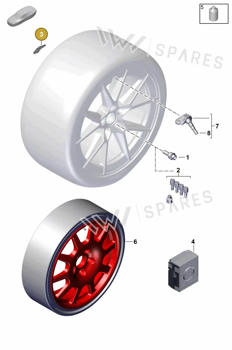 9A760118900 — Porsche 911 (2024-2025) diagram p63601300, position 3