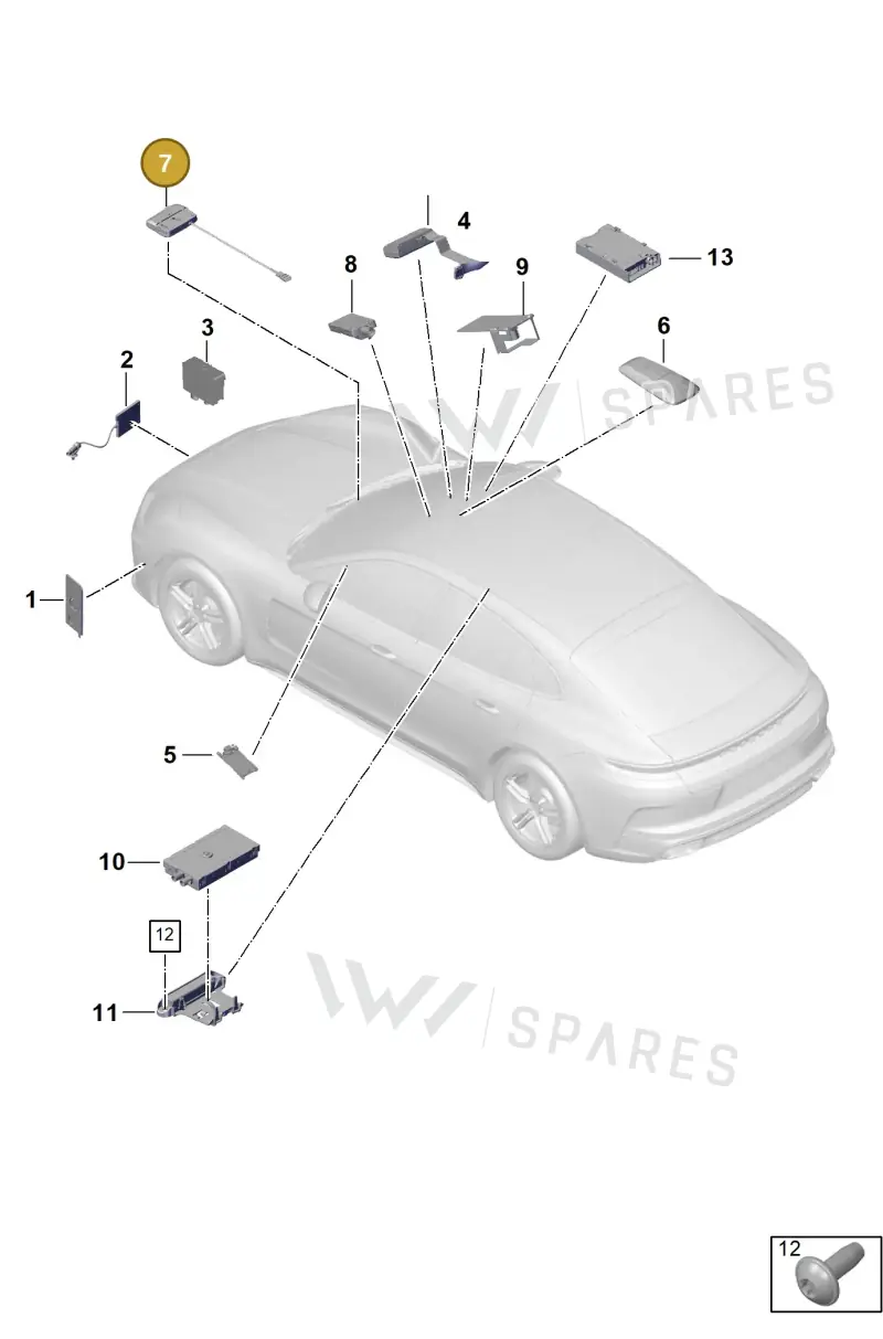 9A764772000 — Porsche Panamera (2023-2025) diagram p62911200, position 7