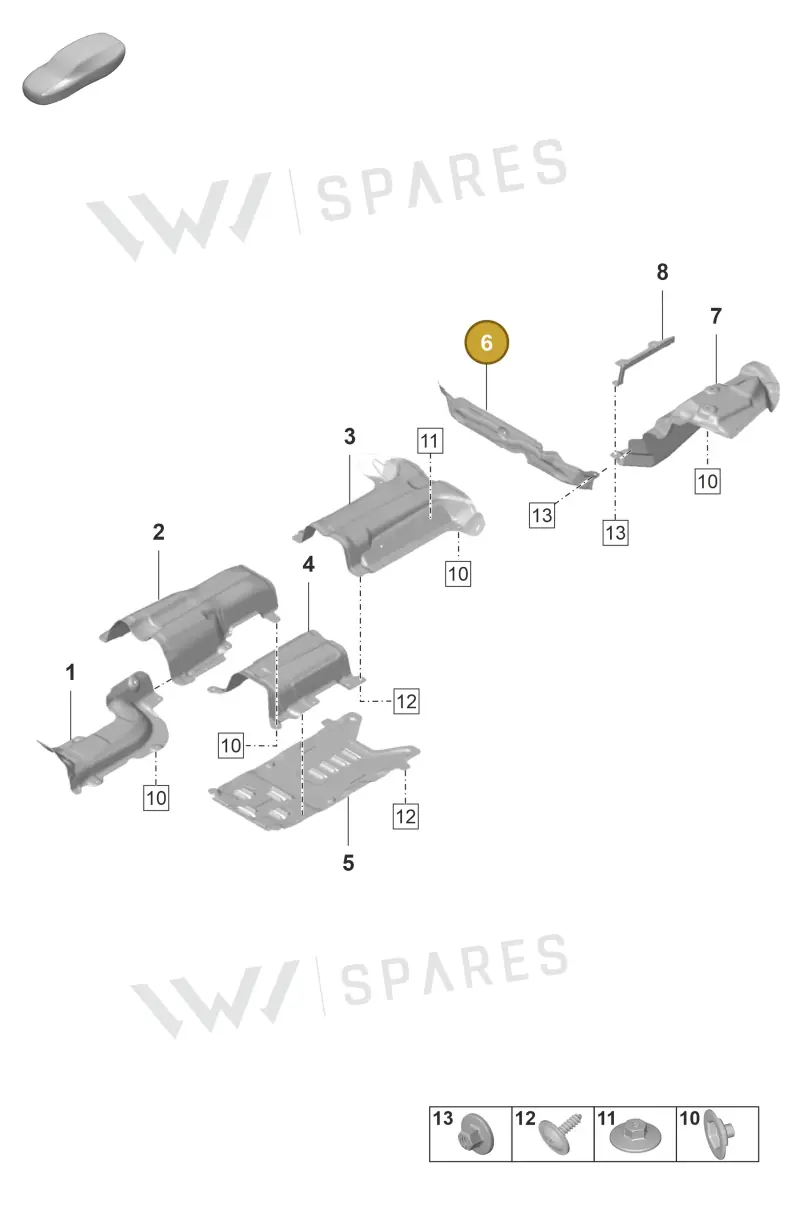 9A780416703 — Porsche Panamera (2020-2023) diagram p58801800, position 6