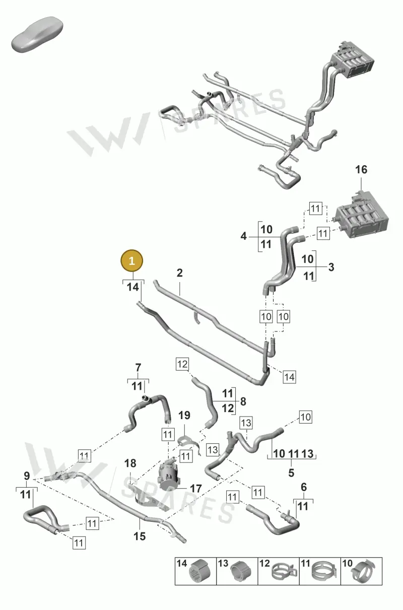 9A781555100 — Porsche Panamera (2020-2023) diagram p58815100, position 1