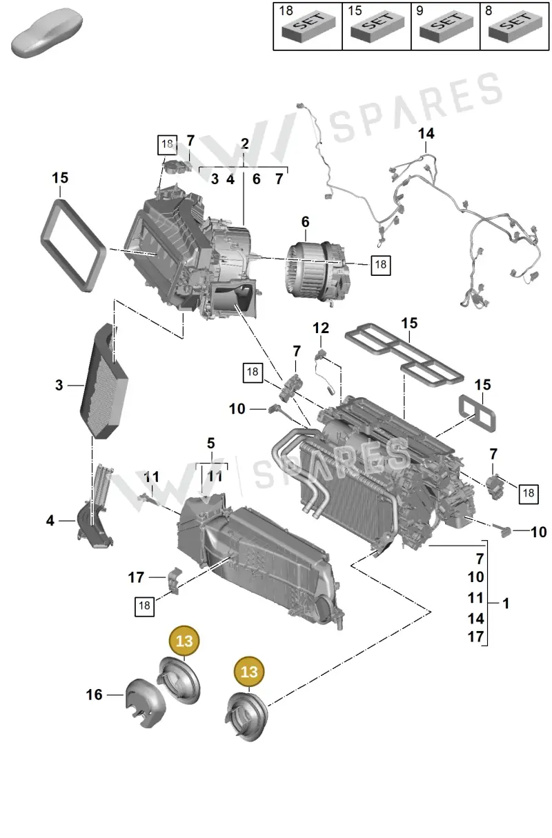 9A781612600 — Porsche Panamera (2023-2025) diagram p62814000, position 13