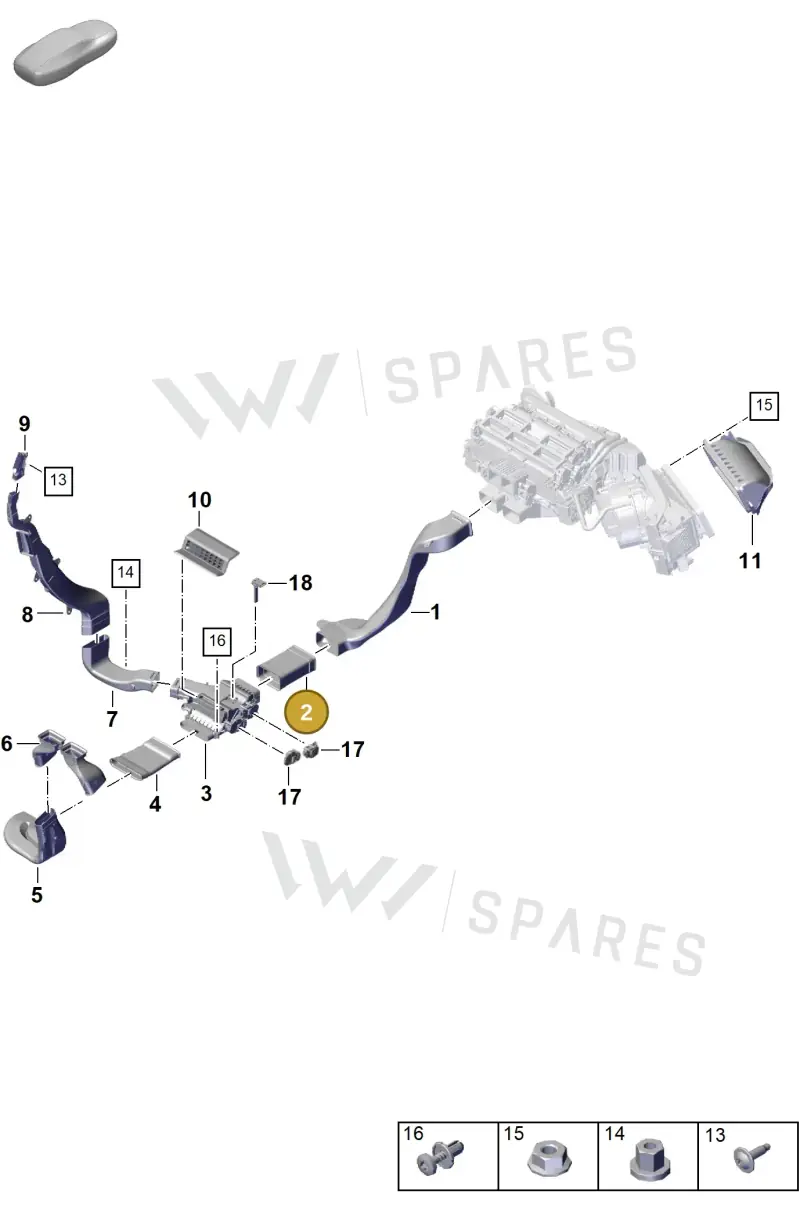 9A781908100 — Porsche Panamera (2020-2023) diagram p58813900, position 2