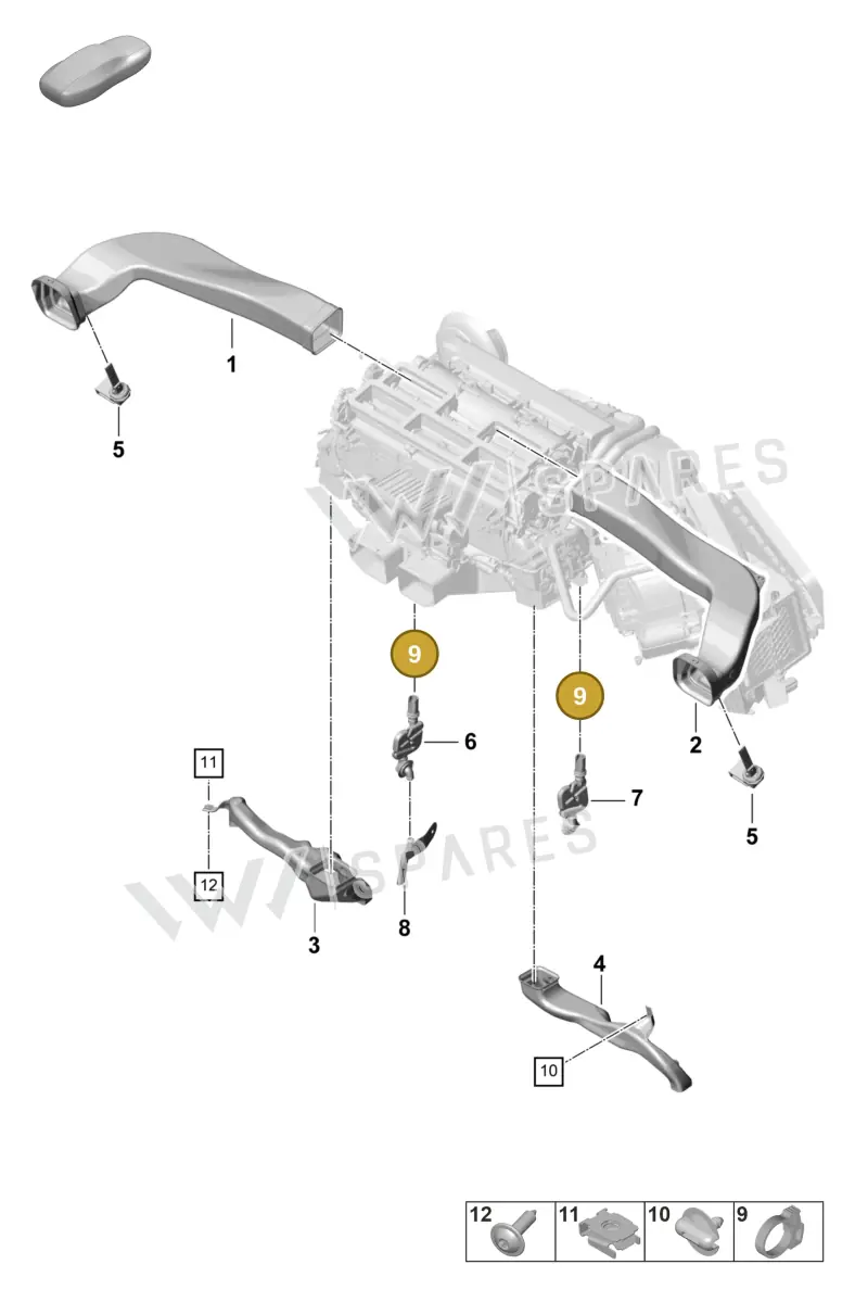 9A781908900 — Porsche Panamera (2023-2025) diagram p58813800, position 9