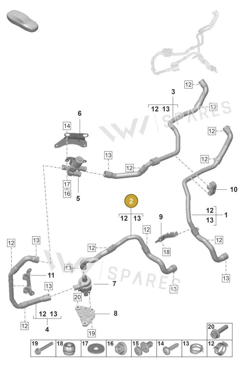 9A781933400 — Porsche Panamera (2023-2025) diagram p58813100, position 2