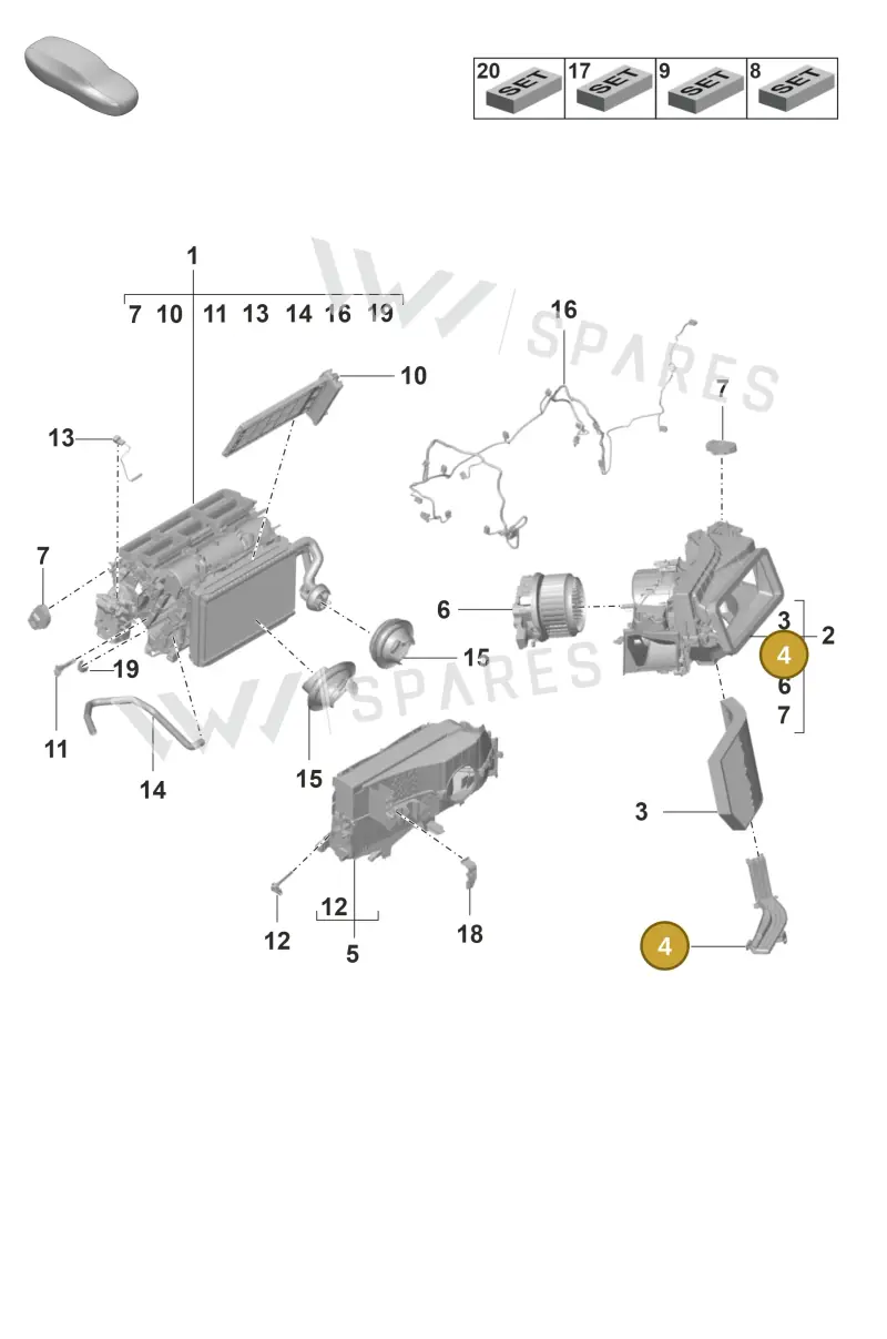 9A781942200 — Porsche Panamera (2020-2023) diagram p58814000, position 4