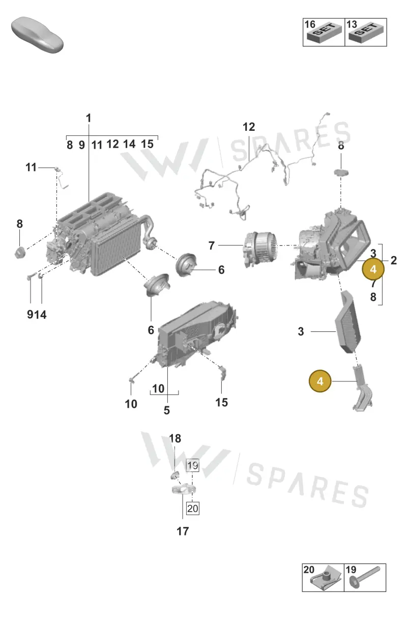9A781942400 — Porsche Taycan Sport Turismo (2023-) diagram p56814001, position 4