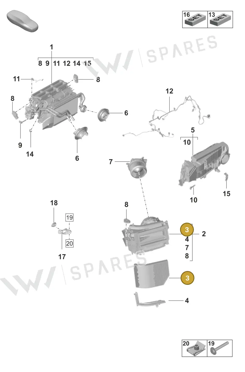 9A7819429 — Porsche Taycan Sport Turismo (2023-) diagram p56814000, position 3