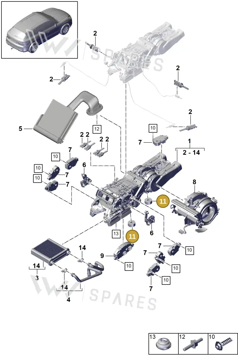 9A7820513 — Porsche Cayenne (2017-2023) diagram p51814018, position 11