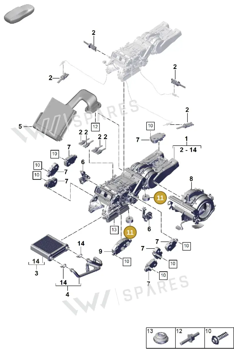 9A7820513 — Porsche Cayenne Coupe (2023-2023) diagram p60814270, position 11