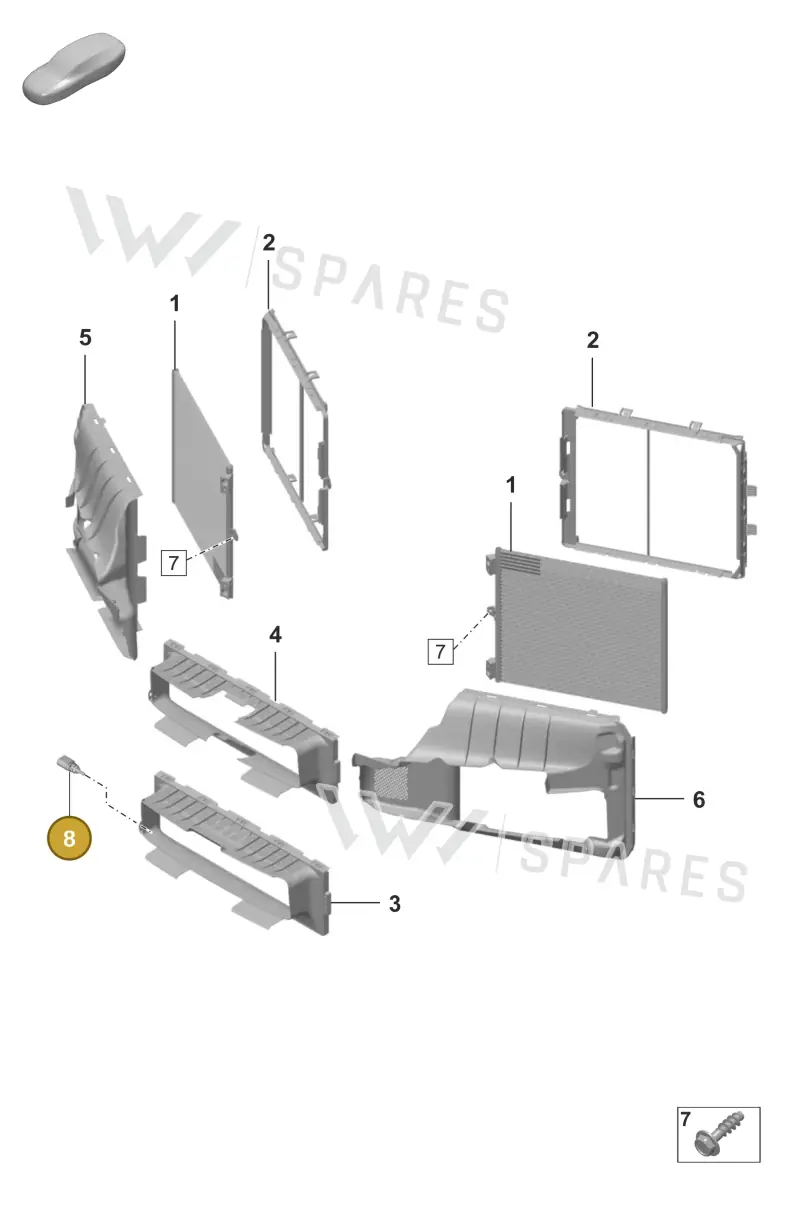 9A7820535 — Porsche 911 (2018-2024) diagram p53814300, position 8