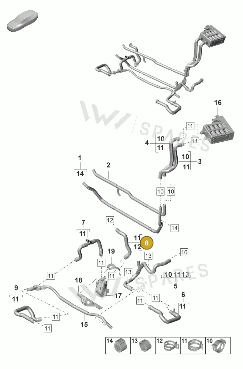 9A7820595 — Porsche Panamera (2020-2023) diagram p58815100, position 8