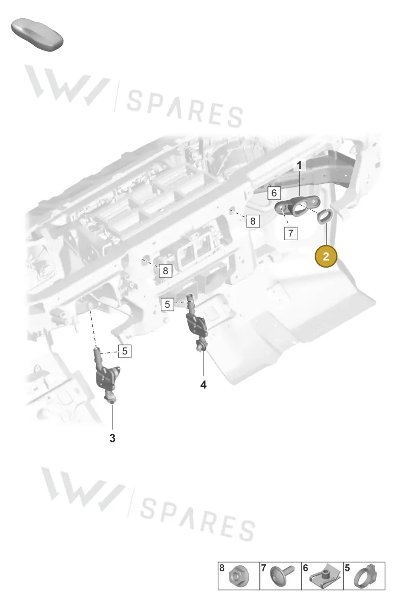 9A782075100 — Porsche Panamera (2023-) diagram p58814050, position 2