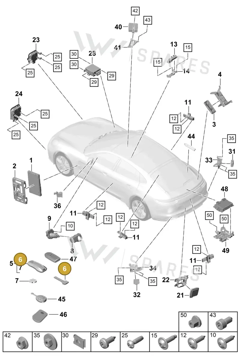 9A783721600 — Porsche Panamera (2016-2020) diagram p49901004, position 6