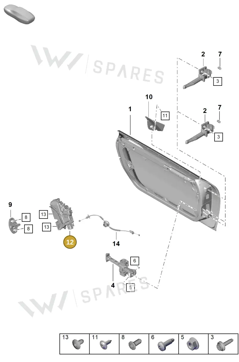 9A783731501 — Porsche Cayman (2019-2022) diagram p55804000, position 12