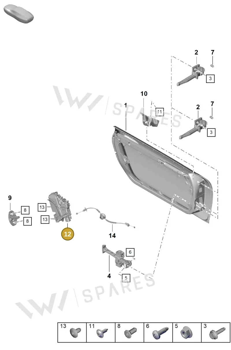 9A783741505 — Porsche Boxster Spyder (2019-2020) diagram p55804000, position 12