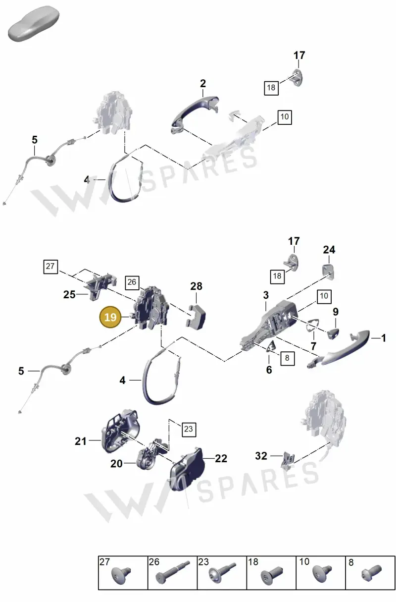 9A783741505 — Porsche Panamera (2023-2025) diagram p62804200, position 19