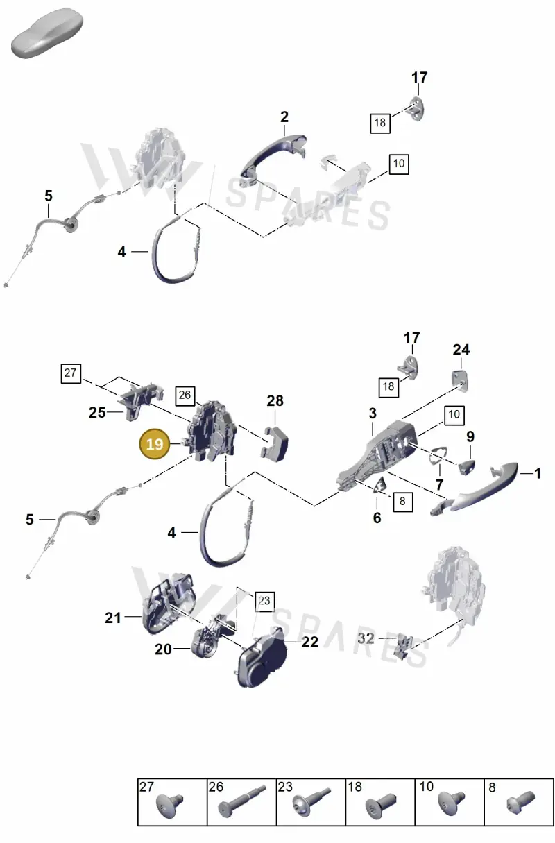 9A783741605 — Porsche Panamera (2023-2025) diagram p62804200, position 19