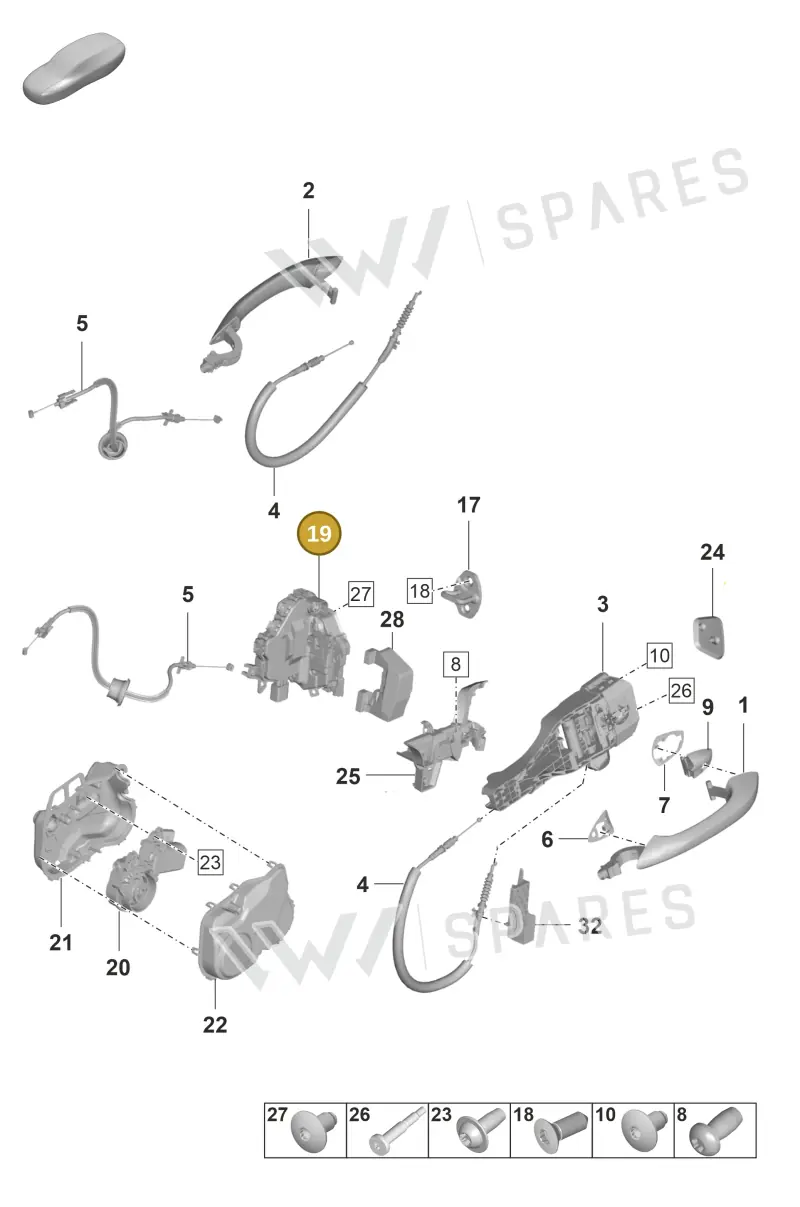 9A783741606 — Porsche Panamera (2020-2023) diagram p58804100, position 19