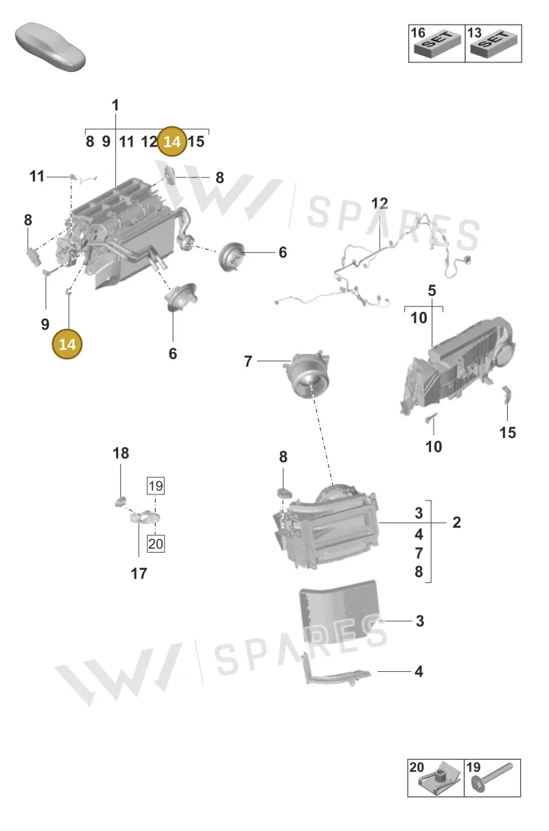 9A785734000 — Porsche Taycan Sport Turismo (2023-2025) diagram p56814000, position 14