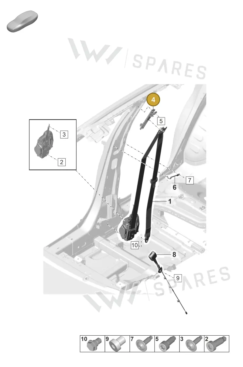 9A785781900 — Porsche Panamera (2020-2023) diagram p58812000, position 4