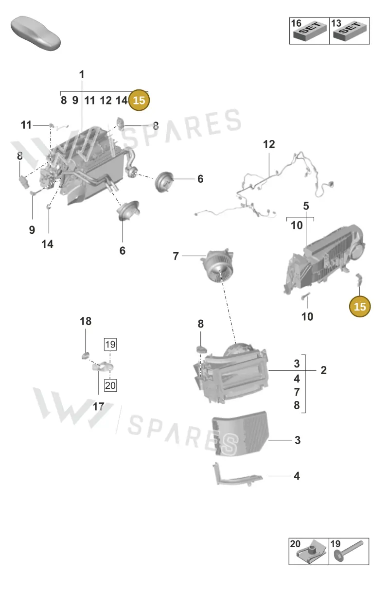 9A785828300 — Porsche Taycan Sport Turismo (2023-2025) diagram p56814000, position 15