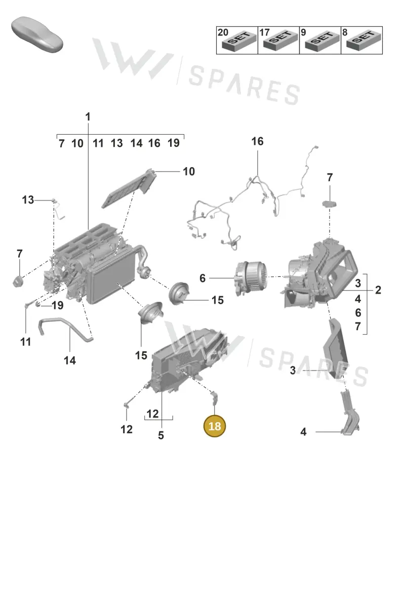 9A785828300 — Porsche Panamera (2020-2023) diagram p58814000, position 18
