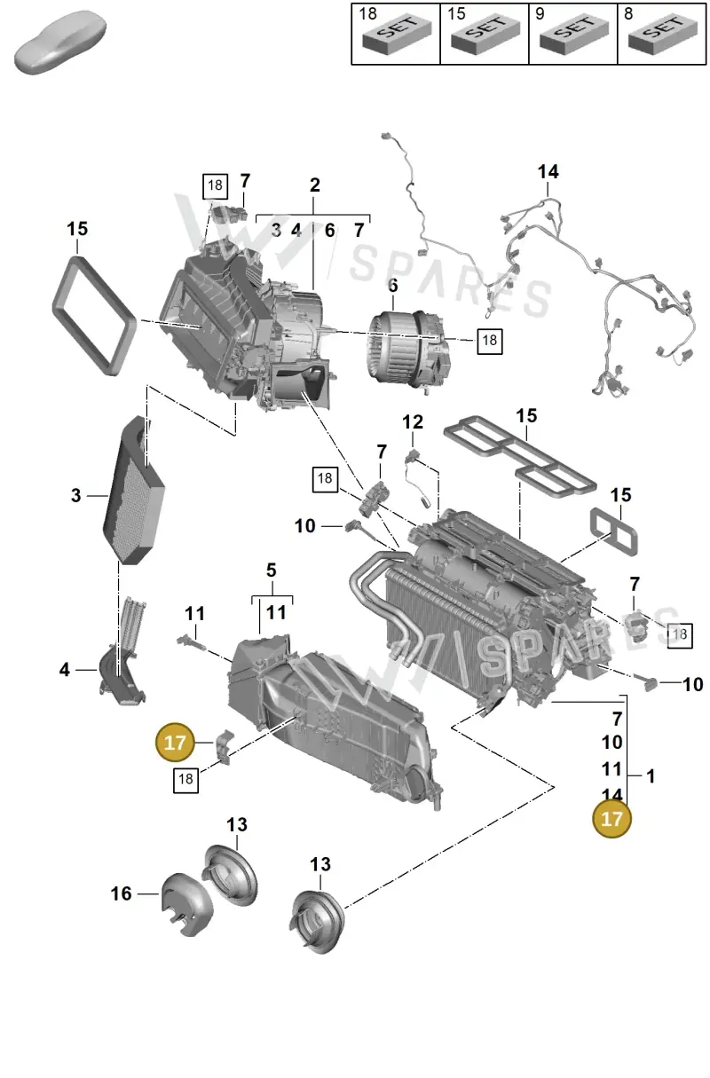 9A785828300 — Porsche Panamera (2023-2025) diagram p62814000, position 17