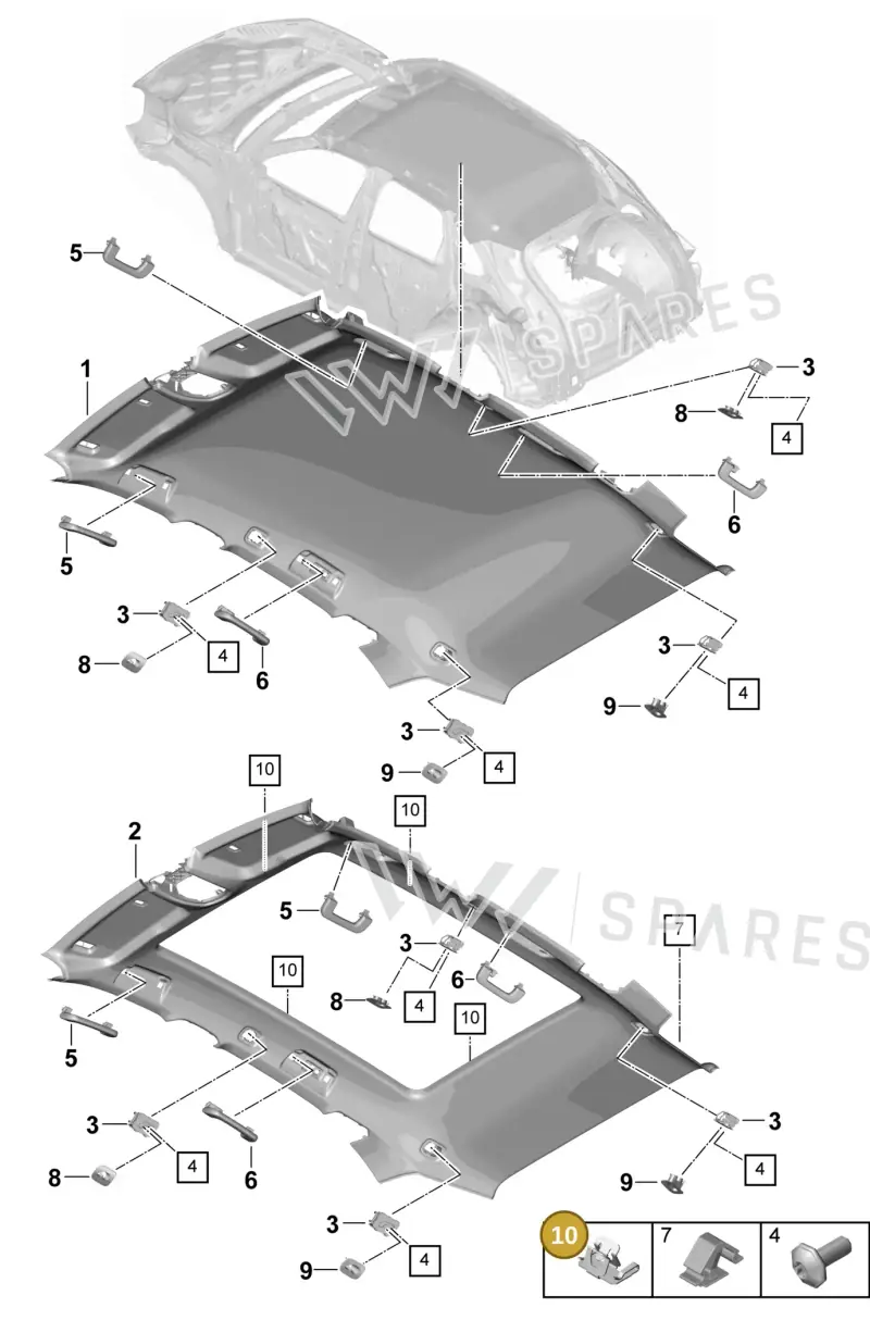 9A7867289 — Porsche Cayenne Coupe (2023-2023) diagram p60807300, position 10