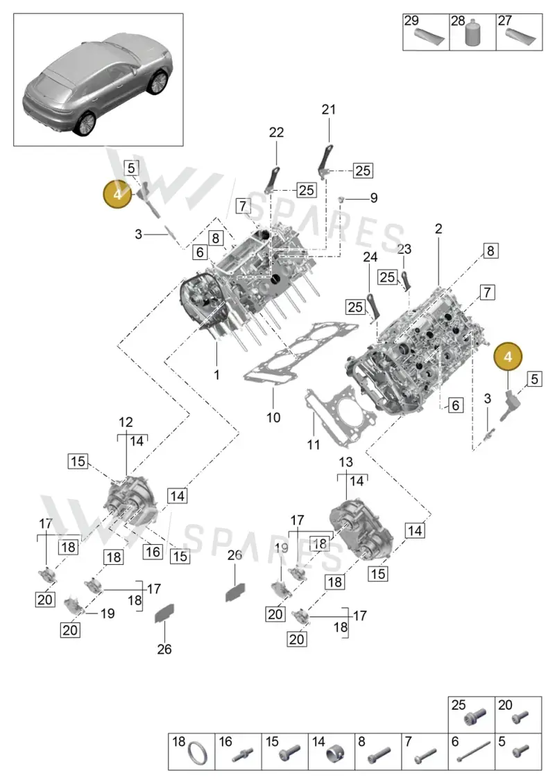 9A7905110 — Porsche Macan (2018-2022) diagram p52000006, position 4