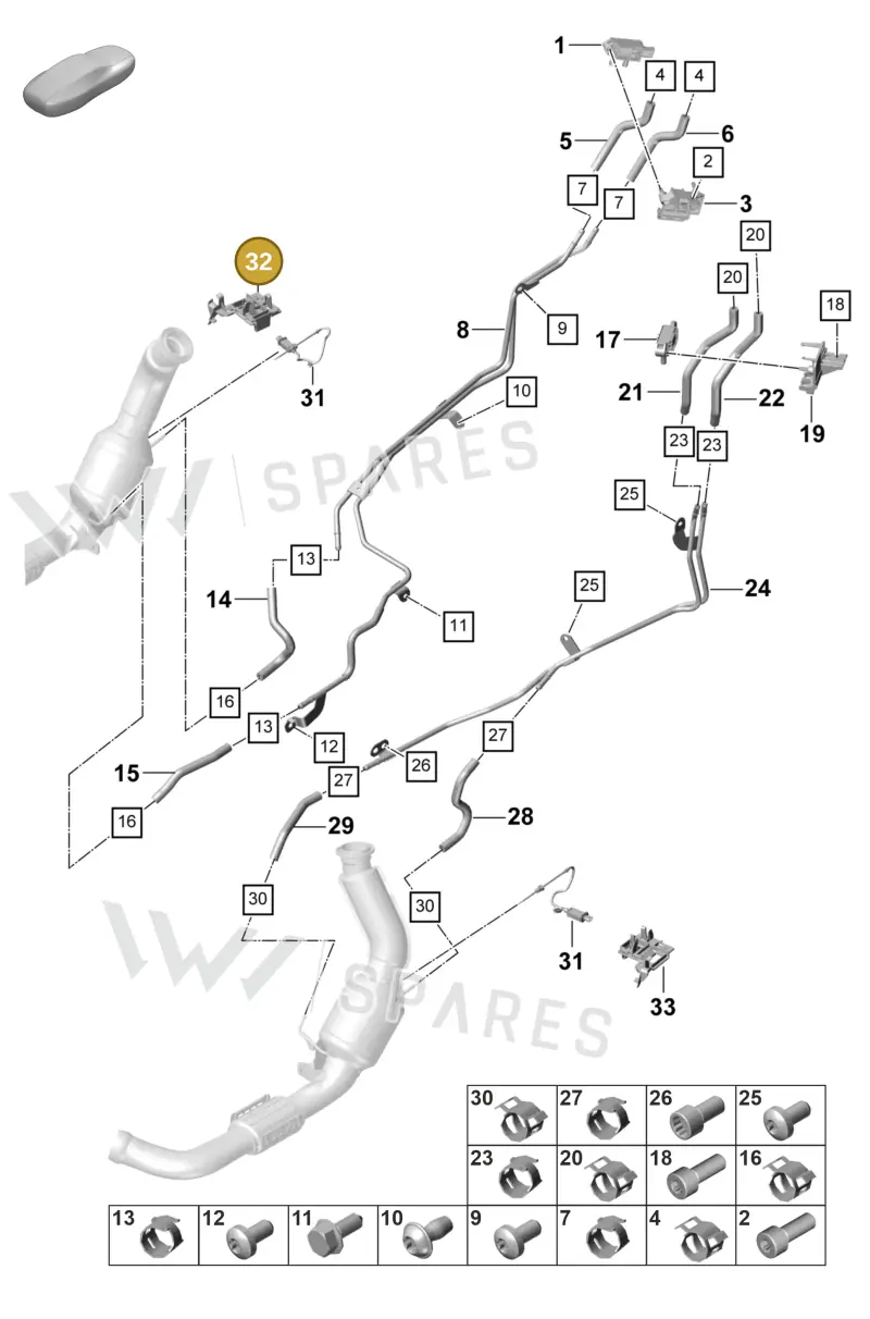 9A7906029 — Porsche Panamera (2020-2023) diagram p58202300, position 32