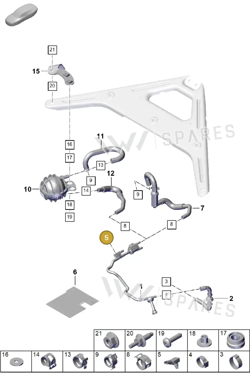 9A7906052 — Porsche Cayenne Coupe (2023-2023) diagram p60107310, position 5